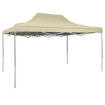 Profesionalni zložljiv šotor za zabave aluminij 3x4 m krem