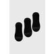 Nogavice Abercrombie &amp; Fitch 3-pack moški, črna barva - črna. Kratke nogavice iz kolekcije Abercrombie &amp; Fitch. Model izdelan iz elastičnega, vzorčastega materiala. V kompletu so trije pari. Zračni model, ki podpira udobje pri uporabi.