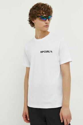 Bombažna kratka majica Rip Curl bela barva - bela. Kratka majica iz kolekcije Rip Curl