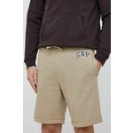 Gap Kratke hlače z logotipom GAP Rjava GAP_787059-10 L
