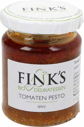 Fink's Delikatessen Bio paradižnikov pesto Spicy - 143 ml