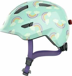 Abus Smiley 3.0 LED Blue Rainbow M Otroška kolesarska čelada
