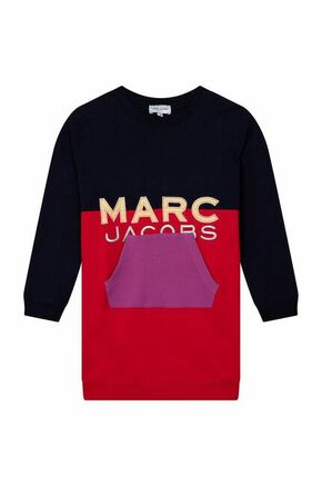 Otroška bombažna obleka Marc Jacobs rdeča barva