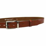 Penny Belts Moški usnjeni svečani pas 35-020-2-43 Rjava (Dolžina traku 105 cm)