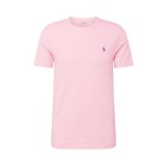 Bombažna kratka majica Polo Ralph Lauren moški, roza barva - roza. Lahkotna kratka majica iz kolekcije Polo Ralph Lauren, izdelana iz pletenine, prijetne na otip. Model iz izjemno udobne bombažne tkanine.