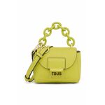 Torbica Tous zelena barva - zelena. Majhna torbica iz kolekcije Tous. na zapenjanje, model izdelan iz ekološkega usnja.