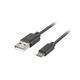 LANBERG Kabel USB Micro (M) do USB-A (M) 2.0, 3 m, črn, hitro polnjenje 3.0