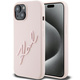 Etui za telefon Karl Lagerfeld iPhone 15 / 14 / 13 6.1'' roza barva - roza. Etui za telefon iz kolekcije Karl Lagerfeld. Model izdelan iz plastike.