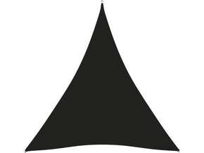 VIDAXL Senčno jadro oksford blago trikotno 4x5x5 m črno