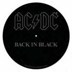 WEBHIDDENBRAND Podloga za gramofon - AC/DC nazaj v črni barvi