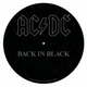WEBHIDDENBRAND Podloga za gramofon - AC/DC nazaj v črni barvi