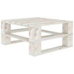 Greatstore Vrtna miza iz palet bela lesena
