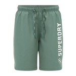 Kopalne kratke hlače Superdry zelena barva - zelena. Kopalne kratke hlače iz kolekcije Superdry, izdelane iz tkanine. Model iz lahkega materiala, ki se hitro suši.