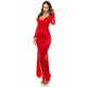 Amiatex Ženska obleka 73072, rdeča, S