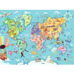 Ravensburger Puzzle Zemljevid sveta XXL 100 kosov