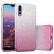 WEBHIDDENBRAND ovitek Bling 2v1 za Huawei P40 Pro, silikonski, z bleščicami, srebrno roza