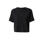 Bombažna kratka majica Guess črna barva - črna. Kratka majica iz kolekcije Guess. Model izdelan iz tanke, elastične pletenine.