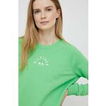 Bluza Tommy Hilfiger ženska, zelena barva - zelena. Mikica iz kolekcije Tommy Hilfiger. Model izdelan iz tanke, rahlo elastične pletenine. Zračni model, ki podpira udobje pri uporabi.