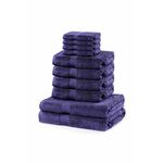 Komplet brisač Marina 10-pack - vijolična. Komplet brisač iz kolekcije home &amp; lifestyle. Model izdelan iz tekstilnega materiala.
