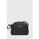 Torbica Calvin Klein črna barva - črna. Majhna torbica in denarnica iz kolekcije Calvin Klein. Model na zapenjanje, izdelan iz ekološkega usnja.