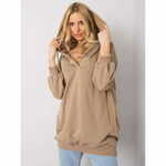 Factoryprice Ženska majica OLIVE svetlo rjava EM-BL-ES-21-528.12X_364692 S