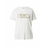 Bombažna kratka majica MICHAEL Michael Kors ženski, bela barva - bela. Kratka majica iz kolekcije MICHAEL Michael Kors, izdelana iz tanke, elastične pletenine. Model iz izjemno udobne bombažne tkanine, ki je zračna.