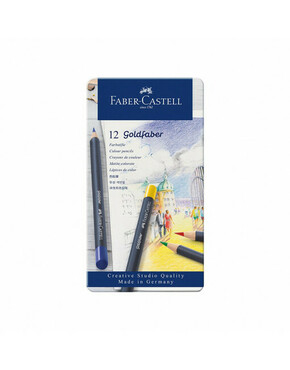 Faber-Castell Faber - Castell Goldfaber barvice - pločevinasta škatla 12 kosov