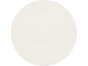 VIDAXL Mizna plošča bela Ø70x2