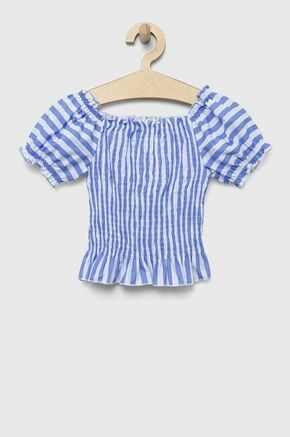 Otroška bombažna majica Birba&amp;Trybeyond - modra. Bluza iz kolekcije Birba&amp;Trybeyond