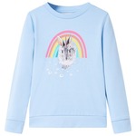 vidaXL Otroški pulover svetlo modra 104