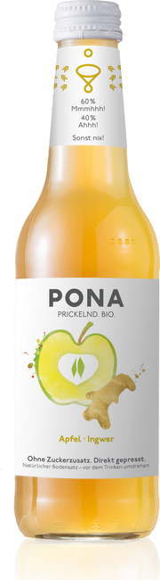 PONA Bio-sadni sok jabolka-ingver - 330 ml