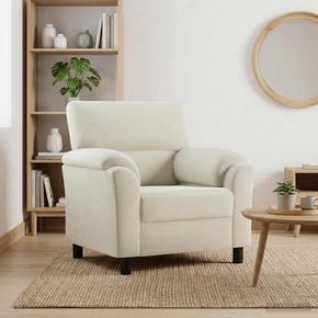VidaXL Kavč Krem 94 x 85 x 93 cm Žamet