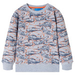 vidaXL Otroški pulover siva melange 116