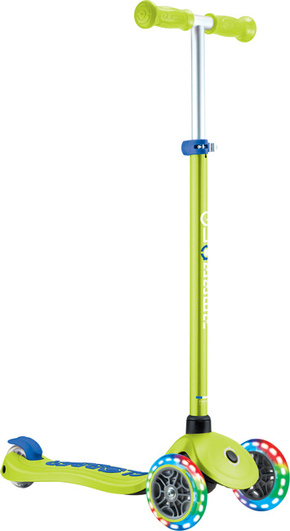 Globber otroški skiro Plus - Primo Plus Lights V2 - Luminous - Lime Green/Navy Blue