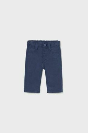 Otroške bombažne hlače Mayoral Newborn mornarsko modra barva - mornarsko modra. Kratke hlače za dojenčka iz kolekcije Mayoral Newborn. Model izdelan iz udobne pletenine. Izjemno mehek material.