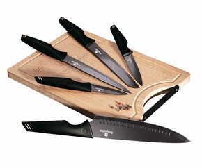 Shumee Komplet 5 kuhinjskih nožev z desko Berlinger Haus Bh-2708