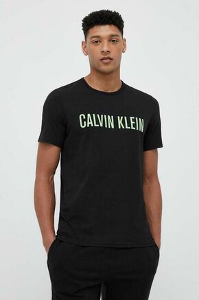 Bombažna kratka majica Calvin Klein Underwear črna barva - črna. Lahkotna kratka majica iz kolekcije Calvin Klein Underwear. Model izdelan iz tanke