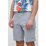 Kratke hlače Tommy Hilfiger moški - modra. Kratke hlače iz kolekcije Tommy Hilfiger. Model izdelan iz enobarvnega materiala. Izjemno udoben material.