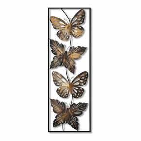 Kovinska stenska dekoracija 100x35 cm Butterfly - Wallity