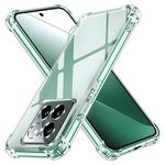 Silikonski ovitek z ojačanimi robovi za Xiaomi 14 Pro - Prozoren KP30982
