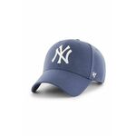Kapa iz mešanice volne 47brand MLB New York Yankees vijolična barva - vijolična. Kapa s šiltom vrste baseball iz kolekcije 47brand. Model izdelan iz materiala z nalepko.