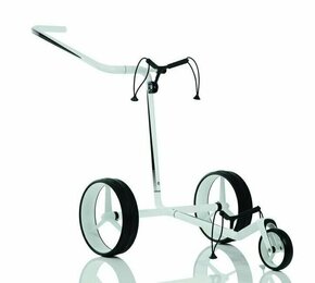 Jucad Carbon 3-Wheel White/Black Ročni voziček za golf