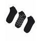Reebok Set 3 parov unisex nizkih nogavic CL FO Ankle Sock 3P GG6675 Črna