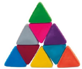 Poučna igra RUBBABU Trikotnik - 9 delov