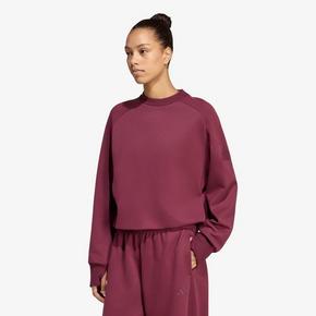 Pulover adidas Soft Lux Winter Knit Sweatshirt Maroon L