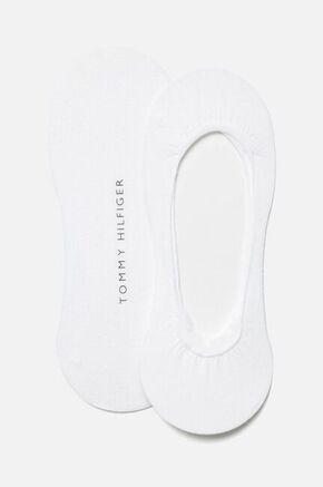 Tommy Hilfiger stopalke (2-pack) - bela. Stopalke iz kolekcije Tommy Hilfiger. Model izdelan iz elastičnega