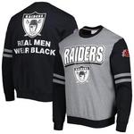 Las Vegas Raiders Mitchell and Ness All Over Crew 2.0 pulover, velikost XL