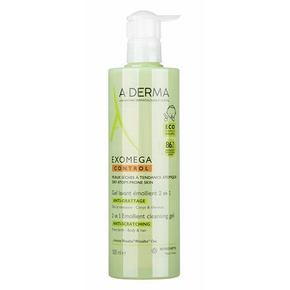 A-Derma Exomega Control Emollient Cleansing Gel 2in1 gel za prhanje 2v1 za suho in atopično kožo 500 ml za otroke