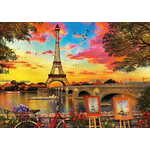 Educa Puzzle Sončni zahod v Parizu 3000 kosov