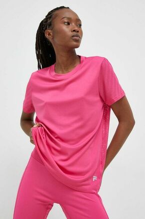 Kratka majica za vadbo Fila Ragusa roza barva - roza. Kratka majica za vadbo iz kolekcije Fila. Model izdelan iz hitrosušečega materiala.